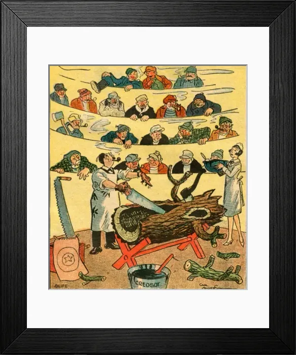 Framed Print : Tree-Surgeon & Audience Framed Print : Tree-Surgeon & Audience