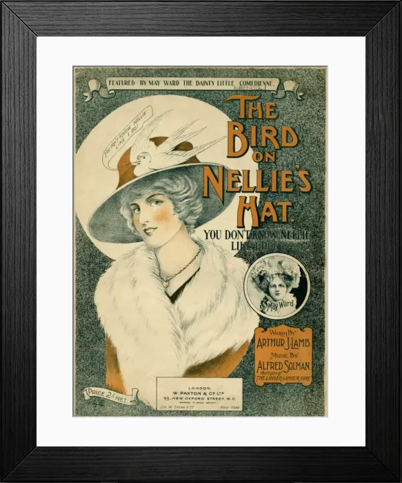Framed Print : Bird on Nellies Hat Framed Print : Bird on Nellies Hat