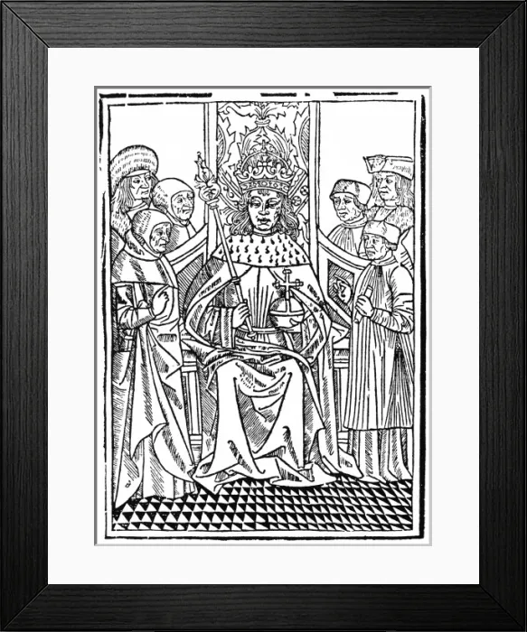 Framed Print : King with Regalia Framed Print : King with Regalia