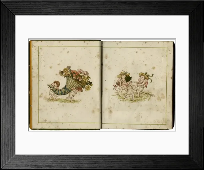Framed Print : Flowers and People 1884 Framed Print : Flowers and People 1884