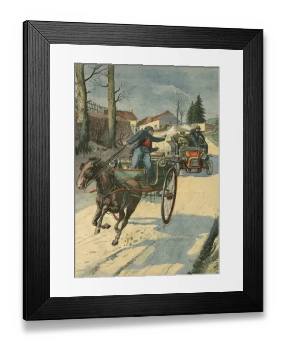 Framed Print : Car Chasses Carriage Framed Print : Car Chasses Carriage