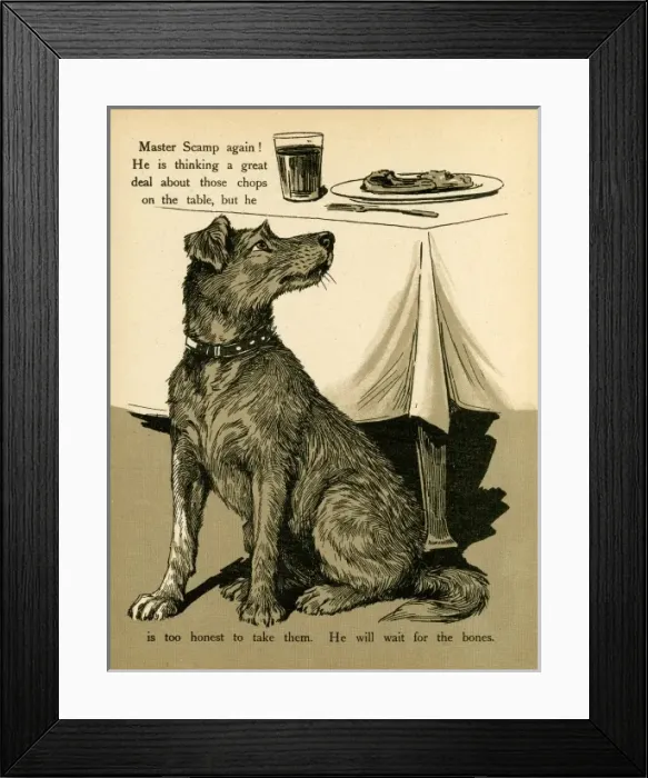 Framed Print : Dog and Food Smells Framed Print : Dog and Food Smells