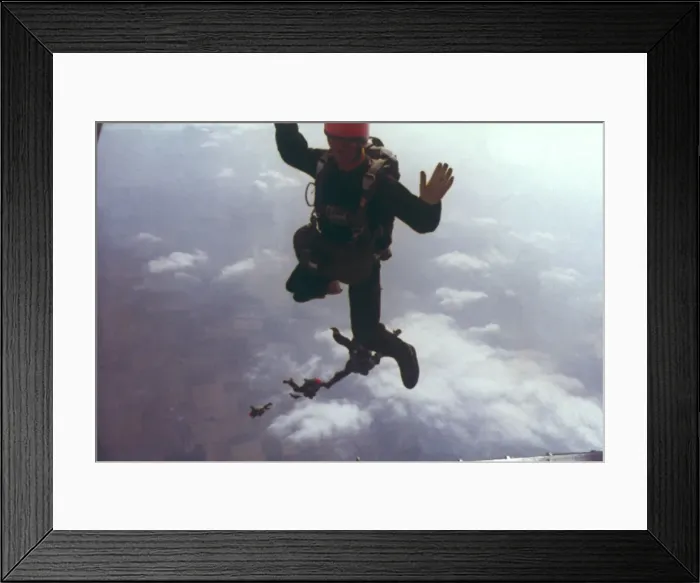Framed Print : Sky Divers 1960S Framed Print : Sky Divers 1960S