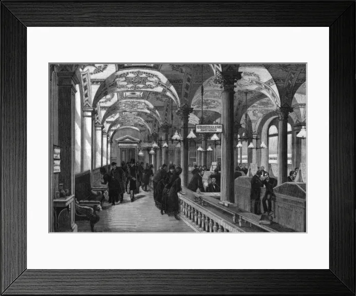 Framed Print : Bank, Copenhagen Framed Print : Bank, Copenhagen