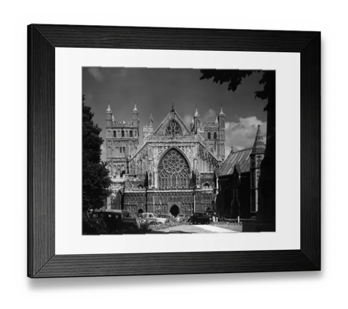 Framed Print : Exeter Cathedral 1950S Framed Print : Exeter Cathedral 1950S