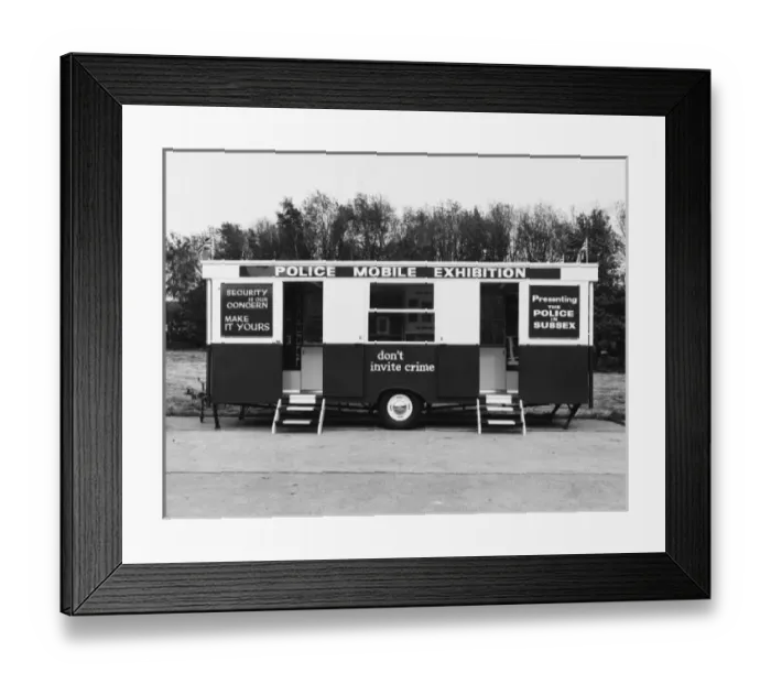 Framed Print : Police Mobile Exhibition Framed Print : Police Mobile Exhibition