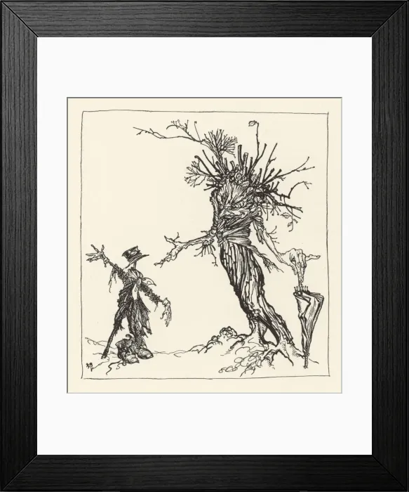Framed Print : Tree Talks to Scarecrow Framed Print : Tree Talks to Scarecrow