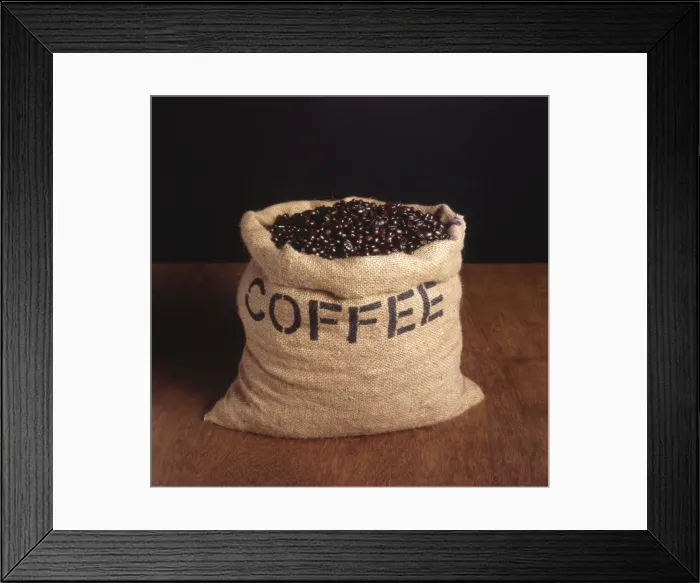 Framed Print : Sack of Coffee Beans Framed Print : Sack of Coffee Beans