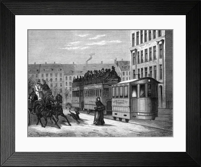 Framed Print : Steam Tram, Berlin Framed Print : Steam Tram, Berlin