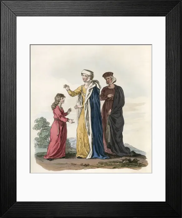 Framed Print : Ladies Costume Henry III Framed Print : Ladies Costume Henry III