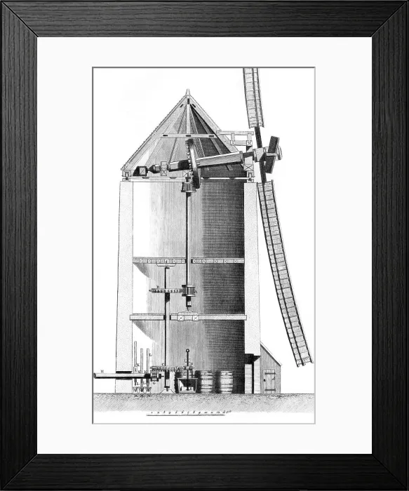 Framed Print : Stonecutter Windmill Framed Print : Stonecutter Windmill