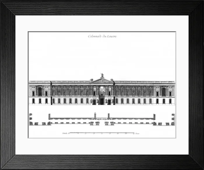 Framed Print : Paris / Louvre C1760 Framed Print : Paris / Louvre C1760