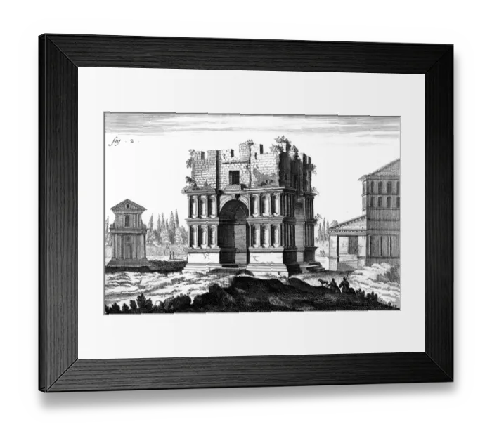 Framed Print : Rome / Arch Janus / C1760 Framed Print : Rome / Arch Janus / C1760