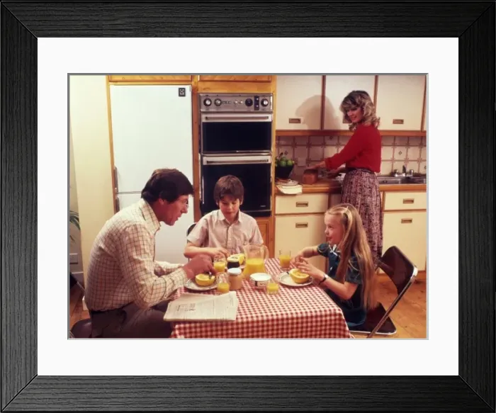 Framed Print : Family Breakfast Framed Print : Family Breakfast