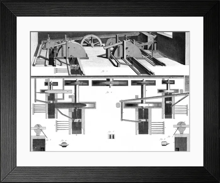 Framed Print : Guns Factory 18th C Framed Print : Guns Factory 18th C