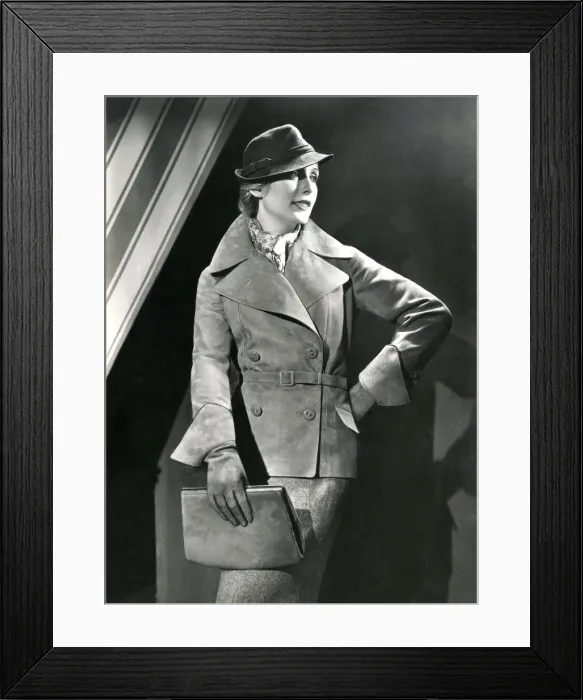 Framed Print : Suede Jacket & Gloves Framed Print : Suede Jacket & Gloves