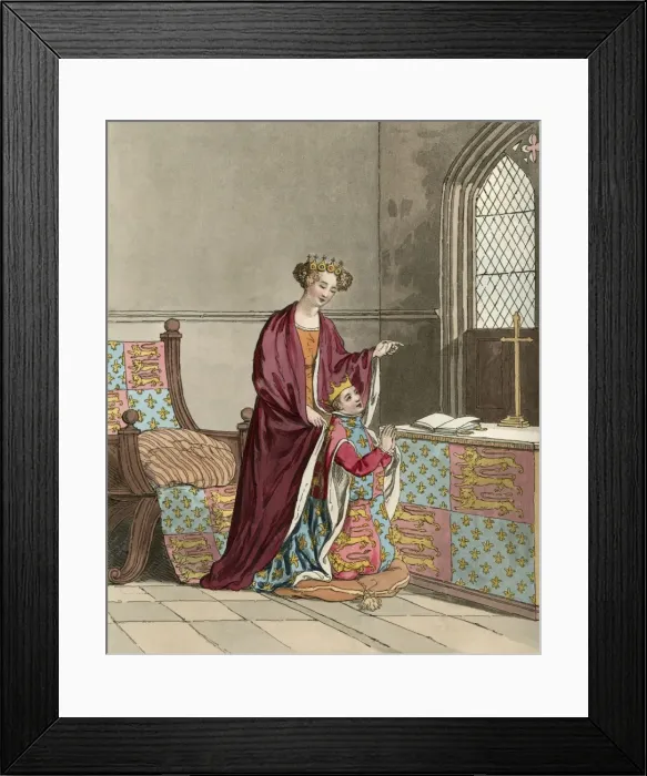 Framed Print : King Richard II and his mother Framed Print : King Richard II and his mother