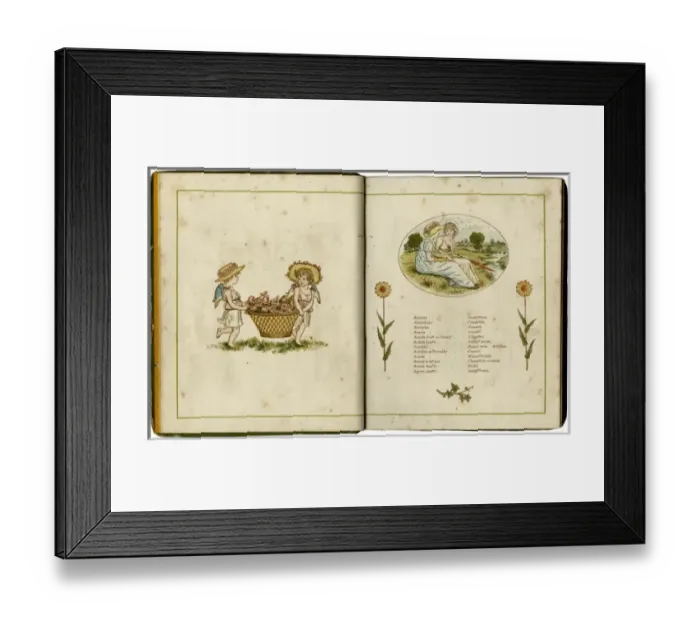 Framed Print : Flowers and People 1884 Framed Print : Flowers and People 1884