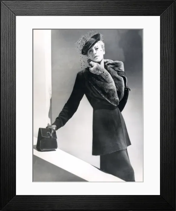 Framed Print : Tailor-Made / Fur Collar Framed Print : Tailor-Made / Fur Collar