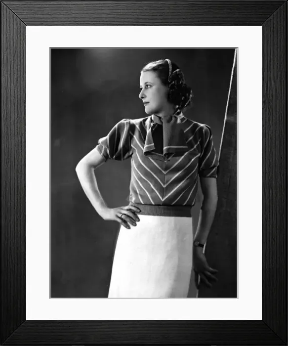 Framed Print : Chevron Stripe Jumper Framed Print : Chevron Stripe Jumper