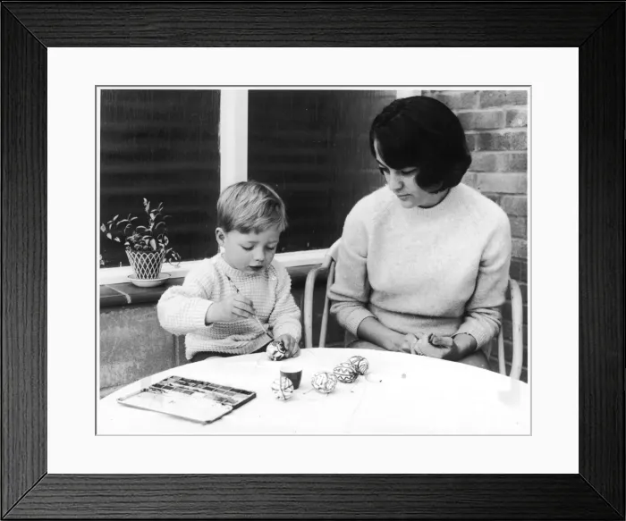 Framed Print : Painting Easter Eggs Framed Print : Painting Easter Eggs