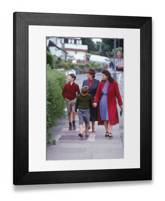 Framed Print : Mother & Children 1940S Framed Print : Mother & Children 1940S