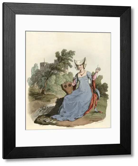Framed Print : LADY OF 1420 Framed Print : LADY OF 1420