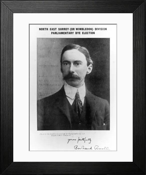 Framed Print : Bertrand Russell Framed Print : Bertrand Russell