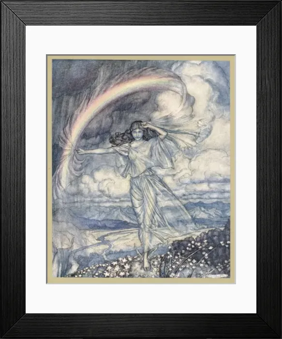 Framed Print : Iris Makes Rainbow Framed Print : Iris Makes Rainbow
