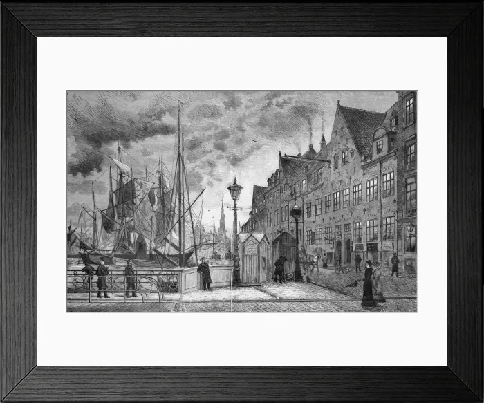 Framed Print : Copenhagen Quayside Framed Print : Copenhagen Quayside