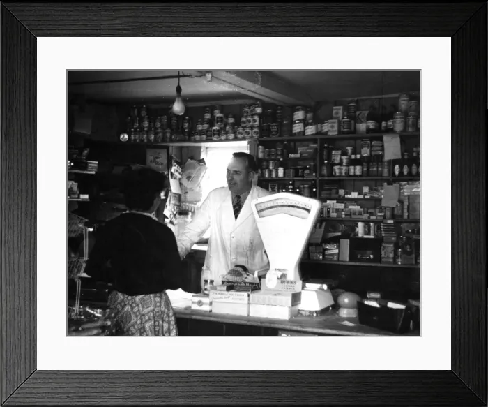 Framed Print : Friendly Village Shop Framed Print : Friendly Village Shop