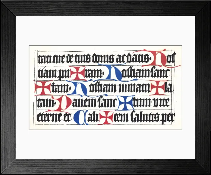 Framed Print : Wurzburg Missal 1470 Framed Print : Wurzburg Missal 1470