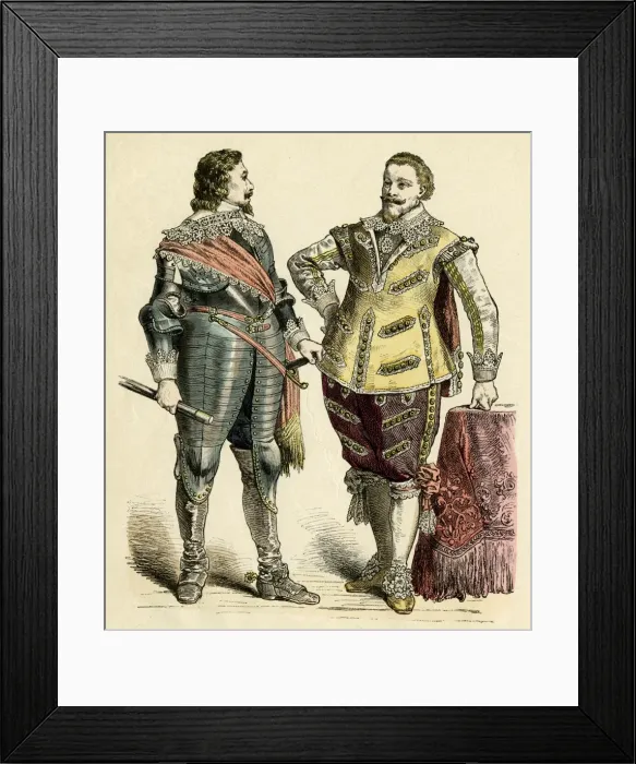 Framed Print : Princely Costume C17Th Framed Print : Princely Costume C17Th