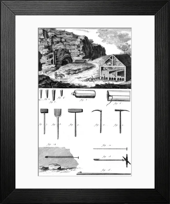Framed Print : Plaster Kiln & Quarry Framed Print : Plaster Kiln & Quarry