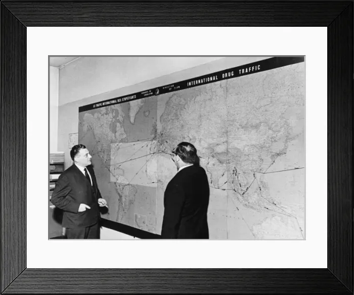 Framed Print : Interpol, Paris, 1960S Framed Print : Interpol, Paris, 1960S