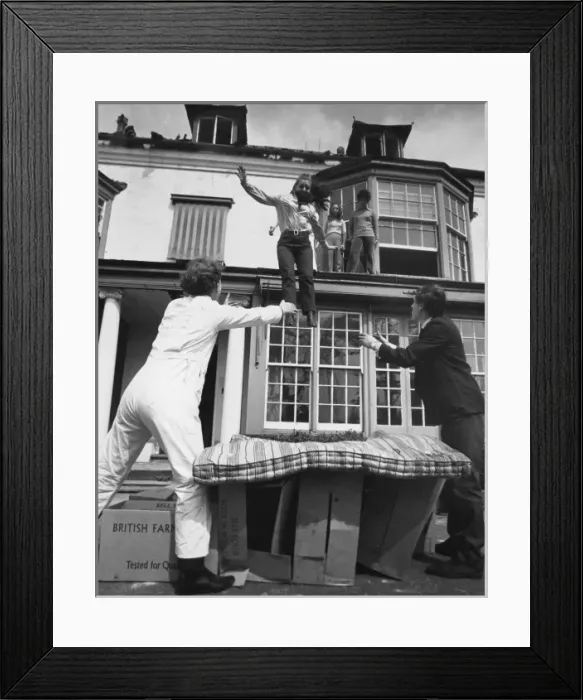 Framed Print : Housewives Stunt School Framed Print : Housewives Stunt School