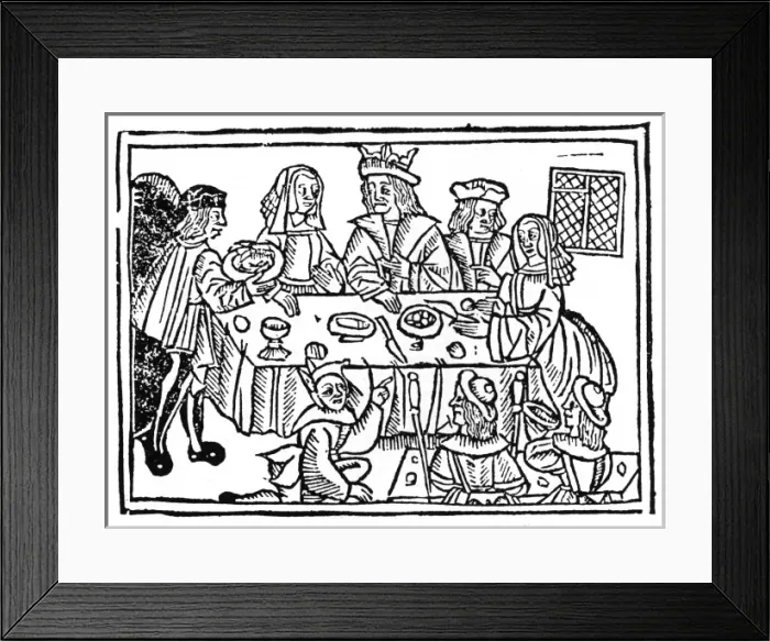 Framed Print : A King at Table Framed Print : A King at Table