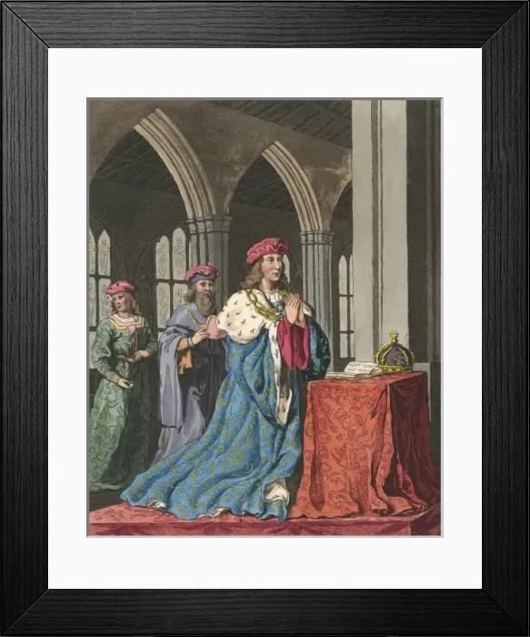 Framed Print : Henry VI at Devotions Framed Print : Henry VI at Devotions