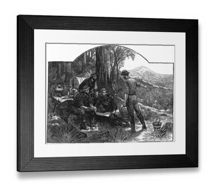 Framed Print : Gold Rush / Australia Framed Print : Gold Rush / Australia