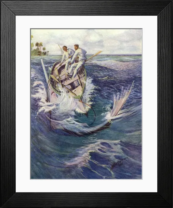 Framed Print : Fishing for Sawfish Framed Print : Fishing for Sawfish