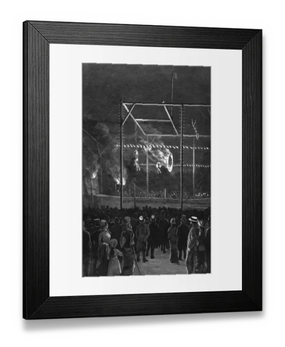 Framed Print : Acrobats at Tivoli Gdns Framed Print : Acrobats at Tivoli Gdns