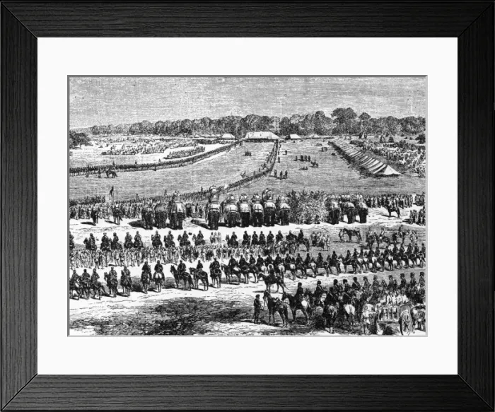 Framed Print : Lahore Durbar 1864 Framed Print : Lahore Durbar 1864