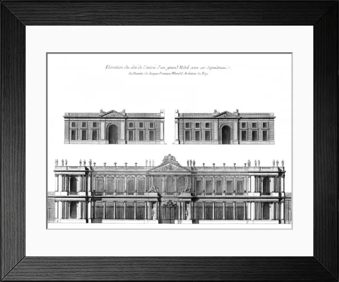 Framed Print : 18th C French Hotel Framed Print : 18th C French Hotel