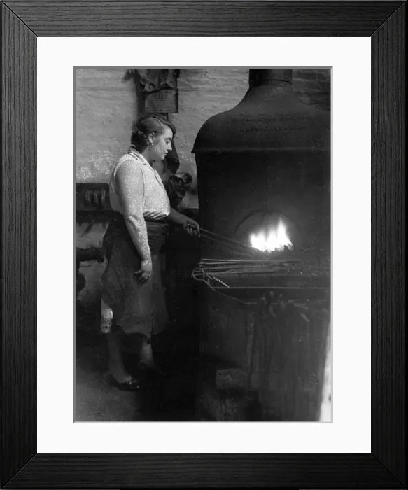 Framed Print : Female Blacksmith Framed Print : Female Blacksmith
