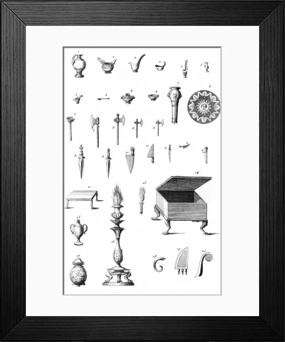 Framed Print : Roman Knives & Axes Framed Print : Roman Knives & Axes