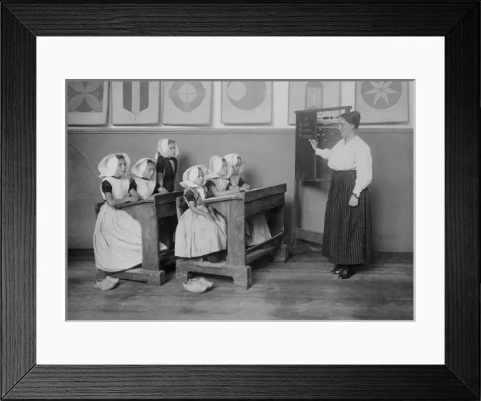 Framed Print : Dutch Classroom Scene Framed Print : Dutch Classroom Scene