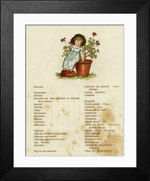 Framed Print : Children / Flowers 1884 Framed Print : Children / Flowers 1884