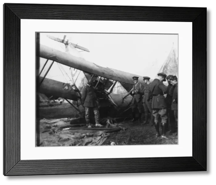 Framed Print : Crashed Avro 504A Framed Print : Crashed Avro 504A
