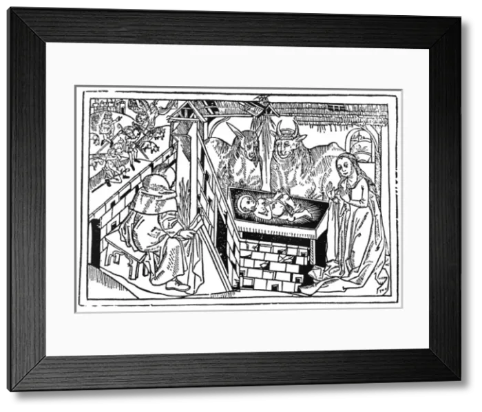 Framed Print : Jesus Nativity (Caxton) Framed Print : Jesus Nativity (Caxton)
