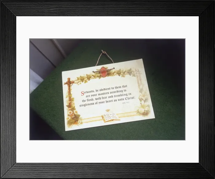 Framed Print : Servant Guidelines Framed Print : Servant Guidelines